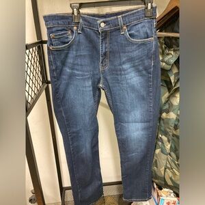 Mens Levi 511 blue jeans, sz 33 x 30, zipper front